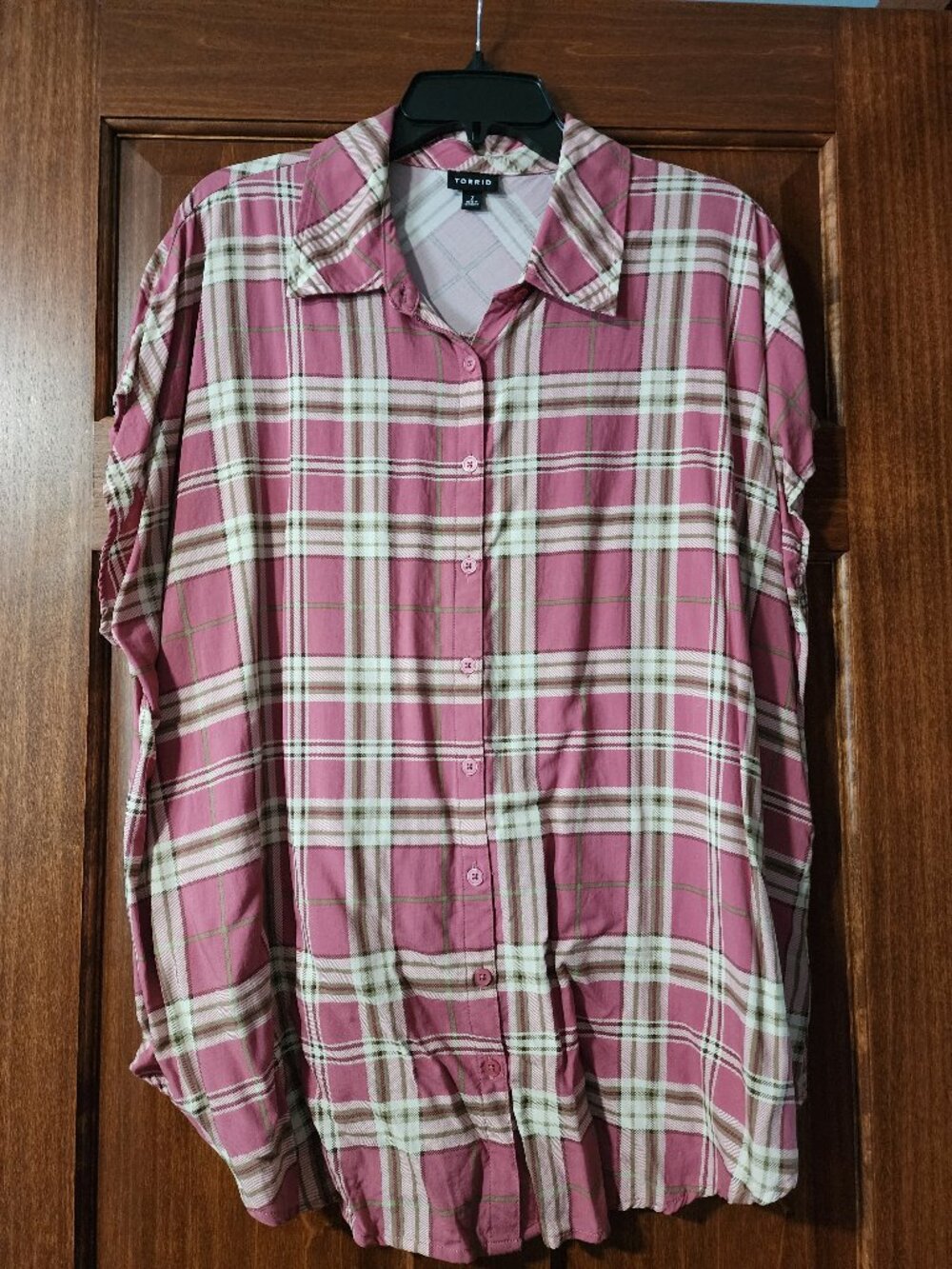 Torrid Challis Dolman Button-Up Shirt
